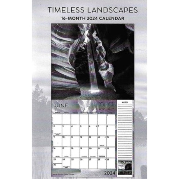 Timeless Landscapes 2024 Full Size Wall Calendar Planning Scheduling Organizing - Picture 2 of 10